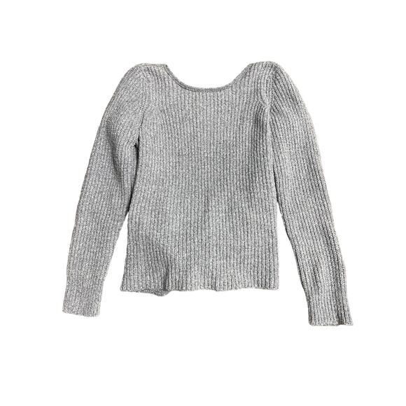 American Eagle Cross Back Knit Sweater Gray Size XS - Picture 4 of 13
